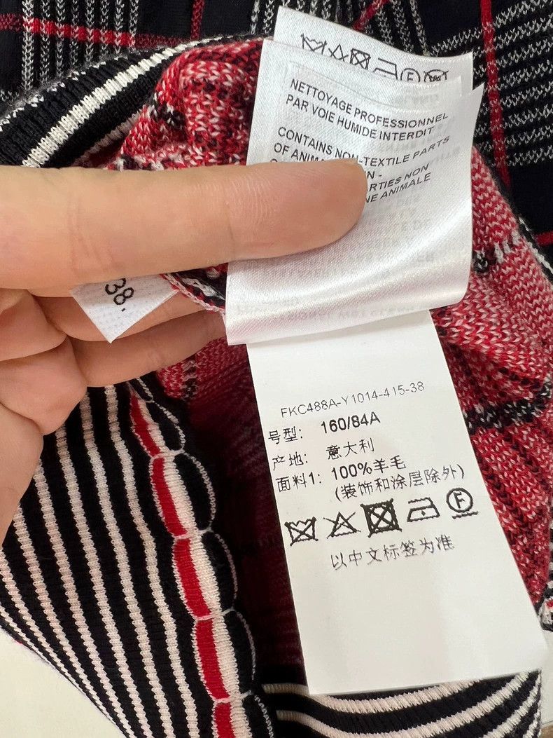 Thom Browne Thom Browne Wool Plaid Cardigan Sweater Size US M / EU 48-50 / 2 - 5 Thumbnail