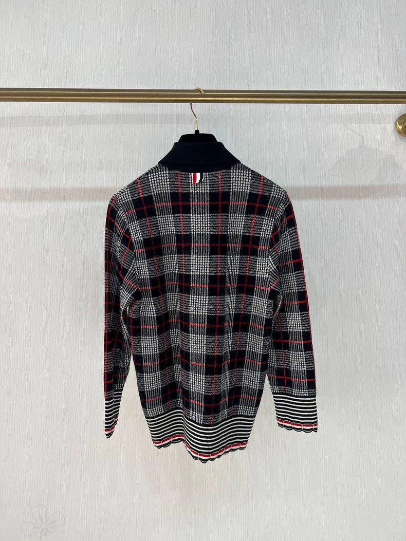 Thom Browne Thom Browne Wool Plaid Cardigan Sweater Size US M / EU 48-50 / 2 - 2 Thumbnail