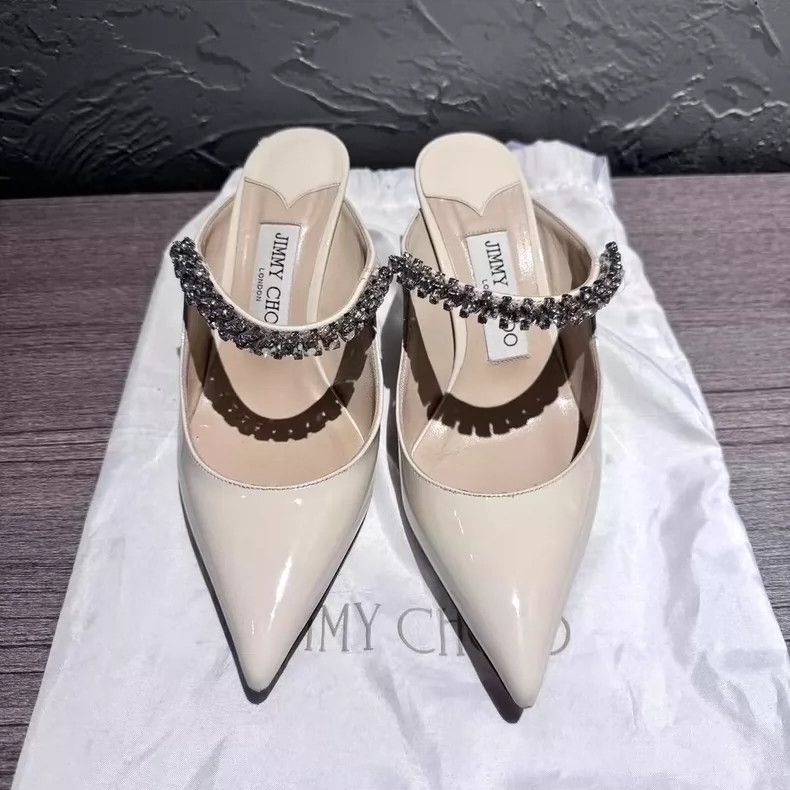 Jimmy Choo Jimmy Choo Rhinestone Patent High Heels Size 35.5 Size US 6 / IT 36 - 2 Thumbnail