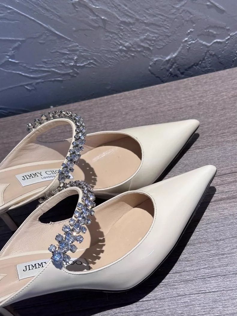 Jimmy Choo Jimmy Choo Rhinestone Patent High Heels Size 35.5 Size US 6 / IT 36 - 4 Thumbnail