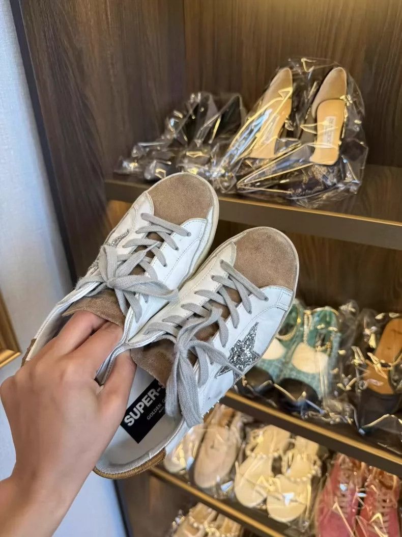 Golden Goose GGDB Sparkly Star Sneakers Size 37 Size US 6 / IT 36 - 2 Thumbnail