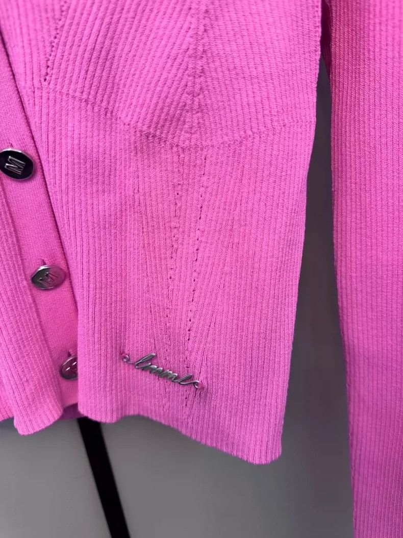 John Alexander Skelton IMMI Pink Knitted Cardigan Size ONE SIZE - 2 Thumbnail