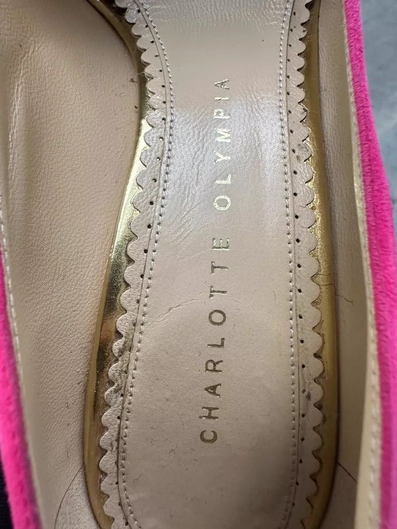 Jimmy Choo Gold Waterproof Pink High Heel Shoes Size US 8 / IT 38 - 8 Thumbnail
