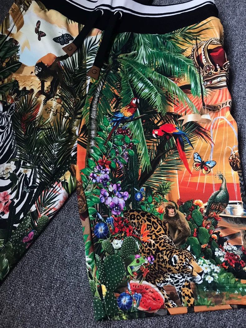 Dolce & Gabbana Dolce&Gabbana Tropical Animal Print Shorts Size US 44 / EU 60 - 3 Thumbnail