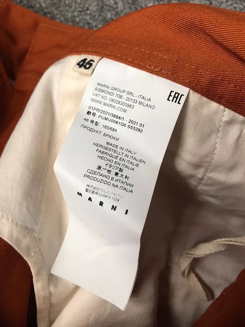 Marni Marni Casual Pants with Orange Color Block Size US 44 / EU 60 - 4 Thumbnail