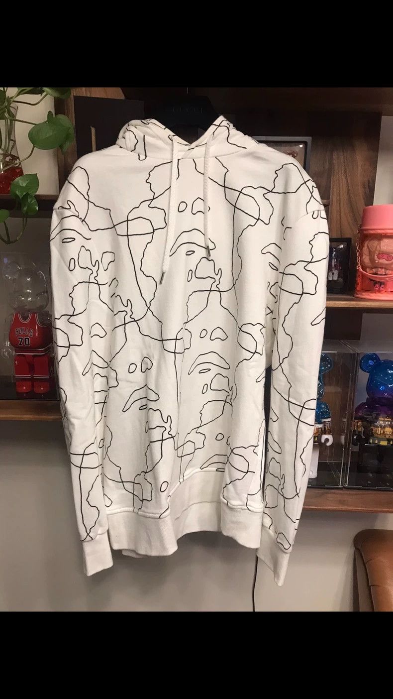 Neil Barrett Neil Barrett Abstract Face Hoodie in Black Size US M / EU 48-50 / 2 - 5 Thumbnail