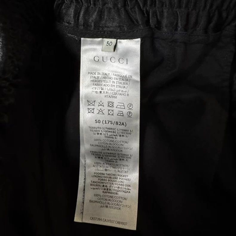 Gucci Gucci Black Silk Pants with Unique Design Size US 44 / EU 60 - 4 Thumbnail