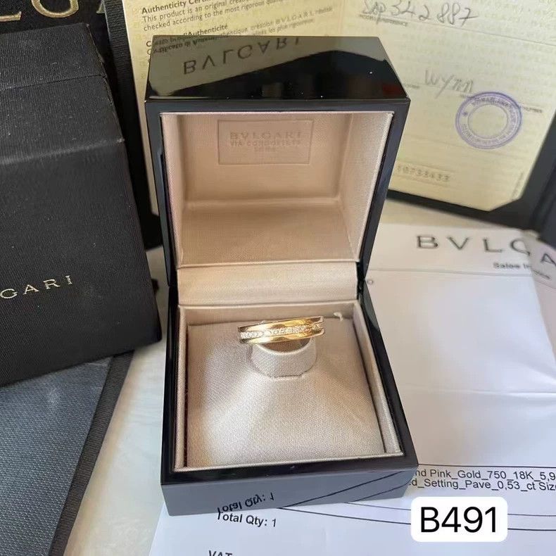 Bottega Veneta Bvlgari Diamond Ring with Full Set Accessories Size ONE SIZE - 3 Thumbnail