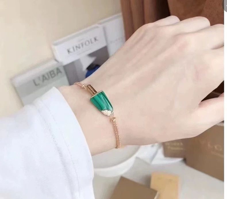Bottega Veneta Bvlgari Green Malachite Ice Cream Bracelet Size ONE SIZE - 2 Thumbnail