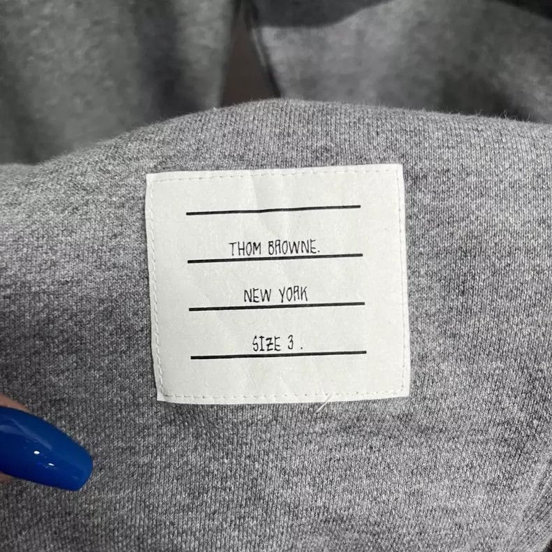 Thom Browne Thom Browne Gray Classic Stripe Sweatpants Size US 26 / EU 42 - 5 Thumbnail