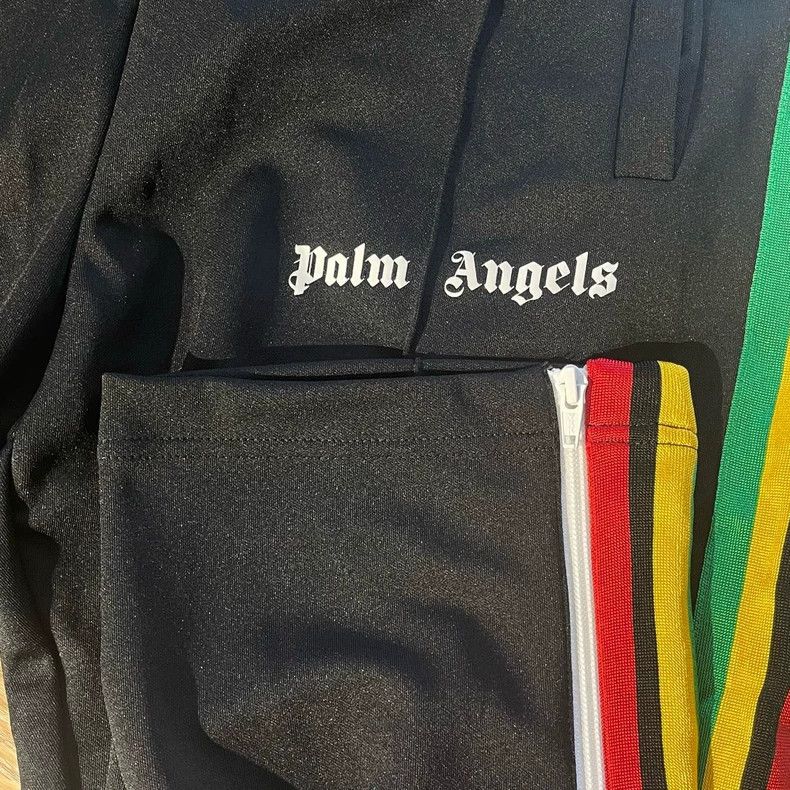 Palm Angels Palm Angels Black Rainbow Logo Pants Size US 36 / EU 52 - 4 Thumbnail
