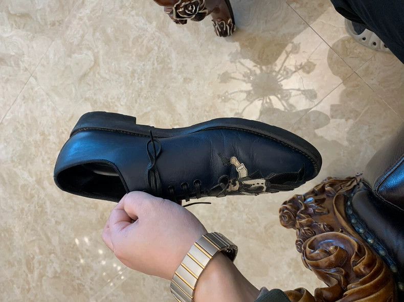 Dolce & Gabbana DG Men's Shoes with Unique Leather Pattern Size US 10 / EU 43 - 4 Thumbnail