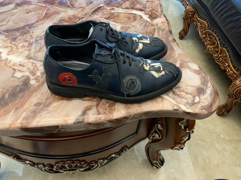 Dolce & Gabbana DG Men's Shoes with Unique Leather Pattern Size US 10 / EU 43 - 2 Thumbnail