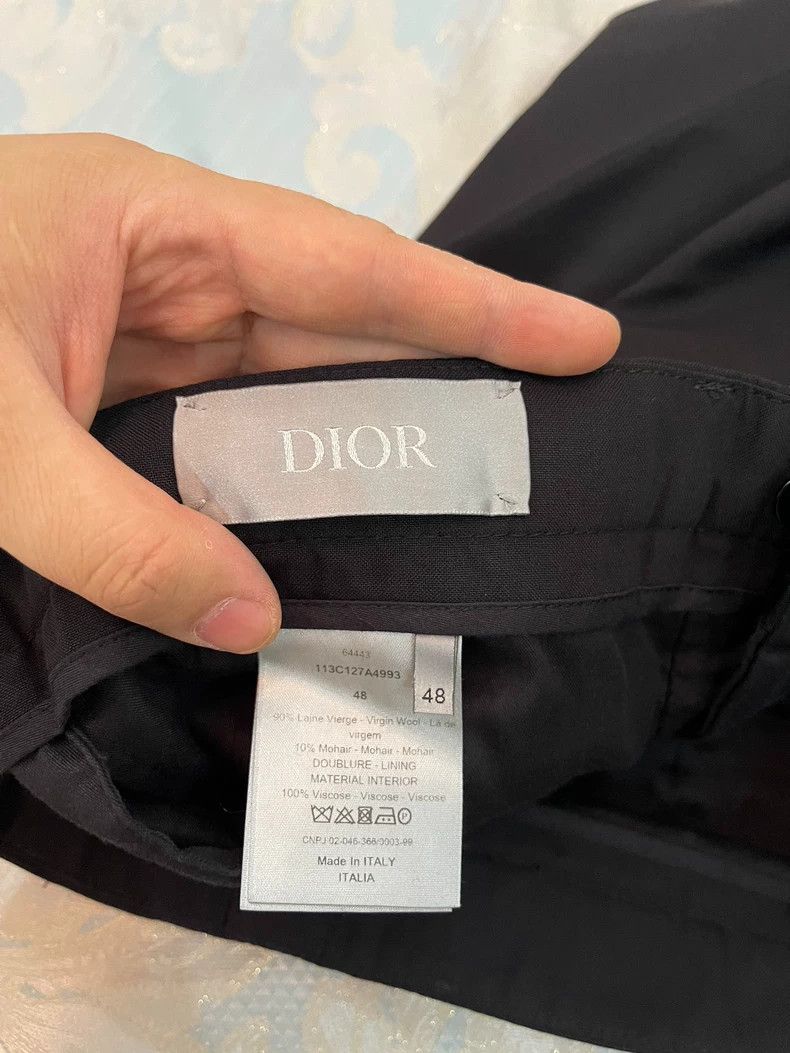 Dior Dior Black Wool Trousers for Men Size US 44 / EU 60 - 7 Thumbnail