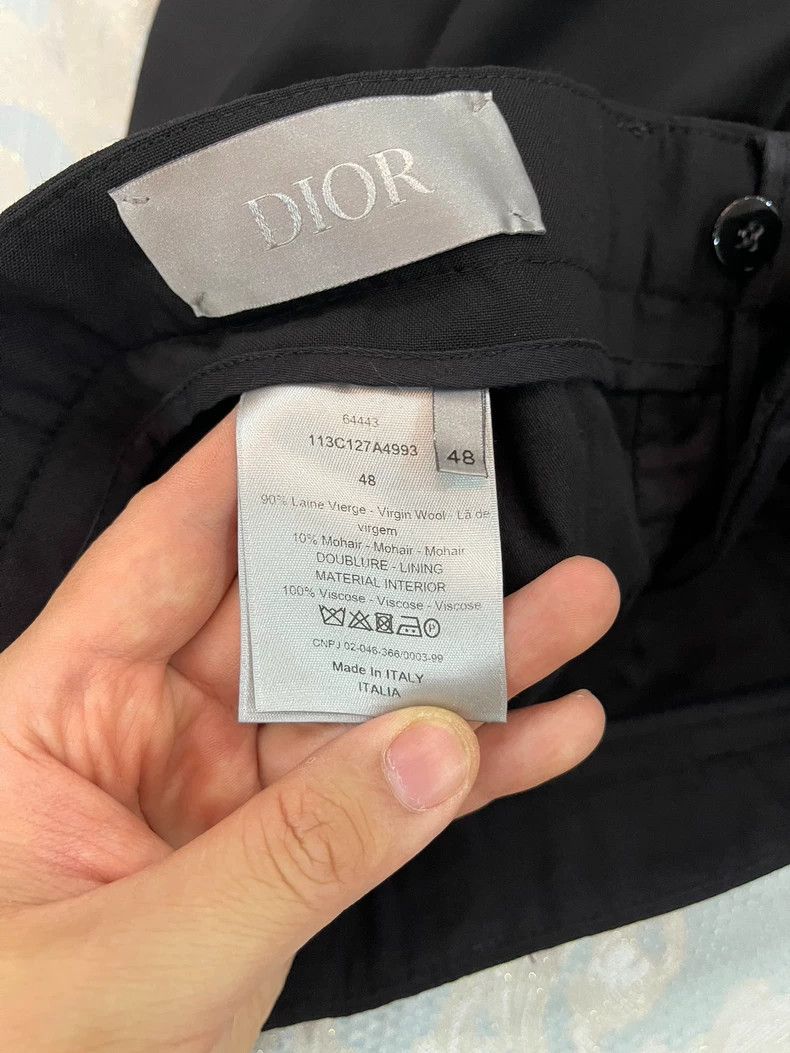 Dior Dior Black Wool Trousers for Men Size US 44 / EU 60 - 8 Thumbnail