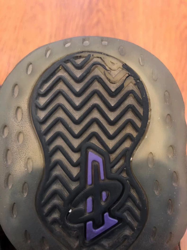 Balenciaga Black Foamposite Sneakers with Purple Accents Size US 15 / EU 48 - 8 Thumbnail