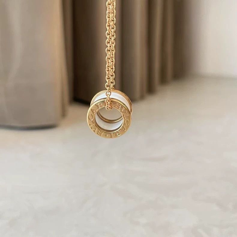 Bvlgari Bvlgari Ceramic Rose Gold Necklace 46cm Size ONE SIZE - 4 Thumbnail