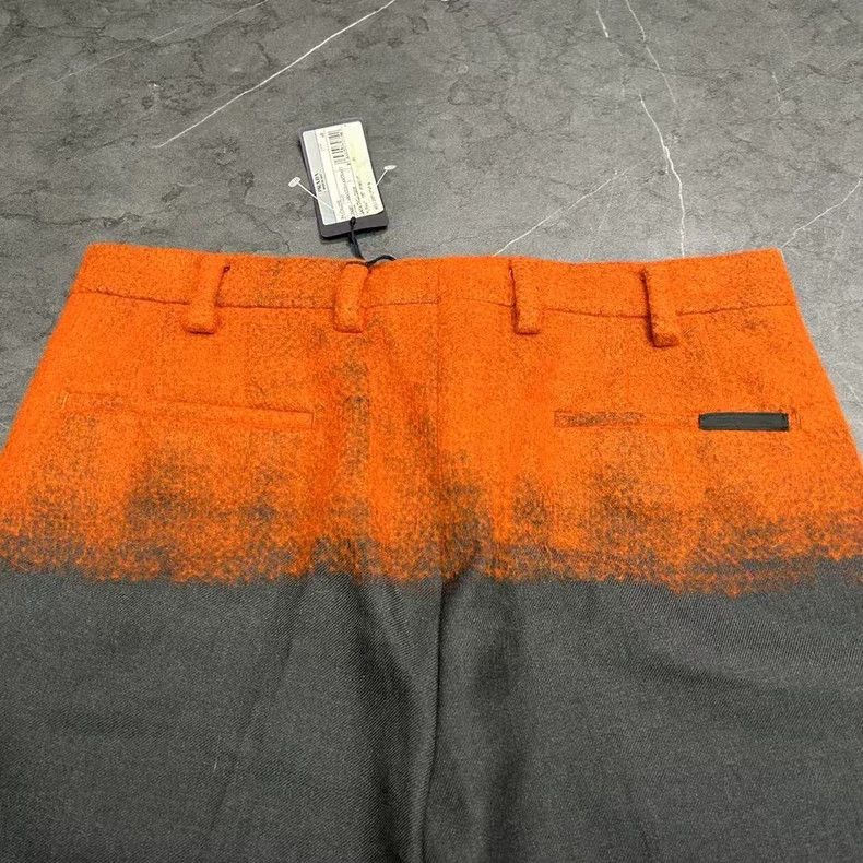 Prada PRADA Orange Velvet Trimmed Suit Pants Size US 44 / EU 60 - 4 Thumbnail