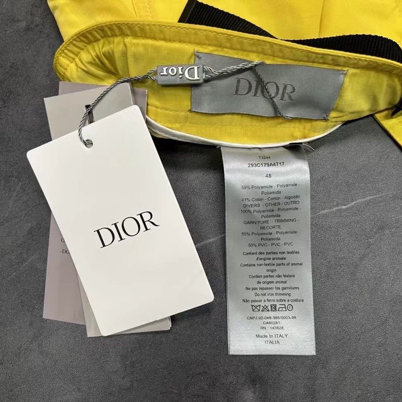 Dior DIOR Yellow Loose Drawstring Shorts for Men Size US 44 / EU 60 - 4 Thumbnail