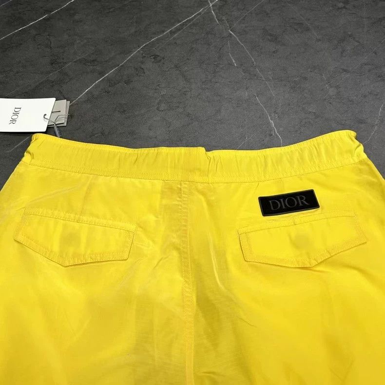 Dior DIOR Yellow Loose Drawstring Shorts for Men Size US 44 / EU 60 - 3 Thumbnail