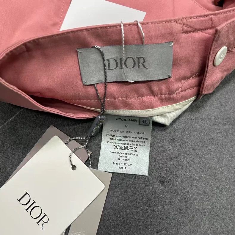 Dior DIOR Men's Pink Cotton Shorts with Buckle Size US 44 / EU 60 - 5 Thumbnail