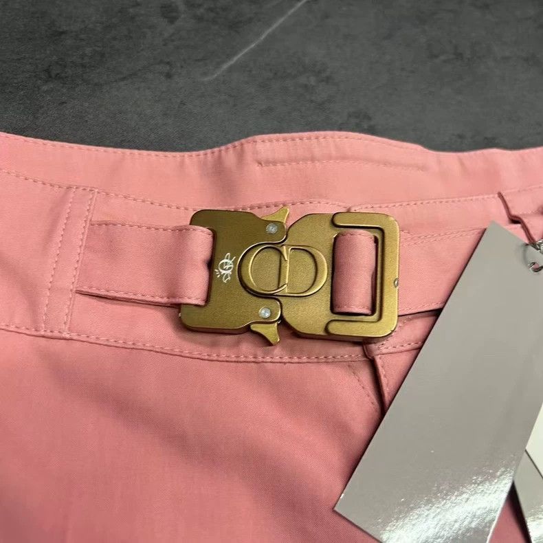 Dior DIOR Men's Pink Cotton Shorts with Buckle Size US 44 / EU 60 - 3 Thumbnail