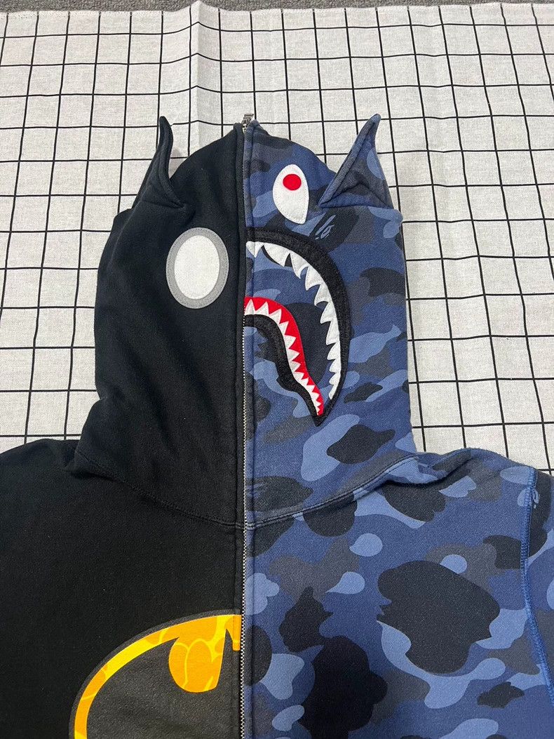 Bape Bape Batman Shark Zip Jacket Limited Edition Size US XL / EU 56 / 4 - 3 Thumbnail