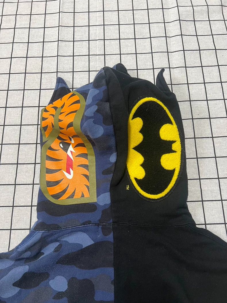 Bape Bape Batman Shark Zip Jacket Limited Edition Size US XL / EU 56 / 4 - 4 Thumbnail