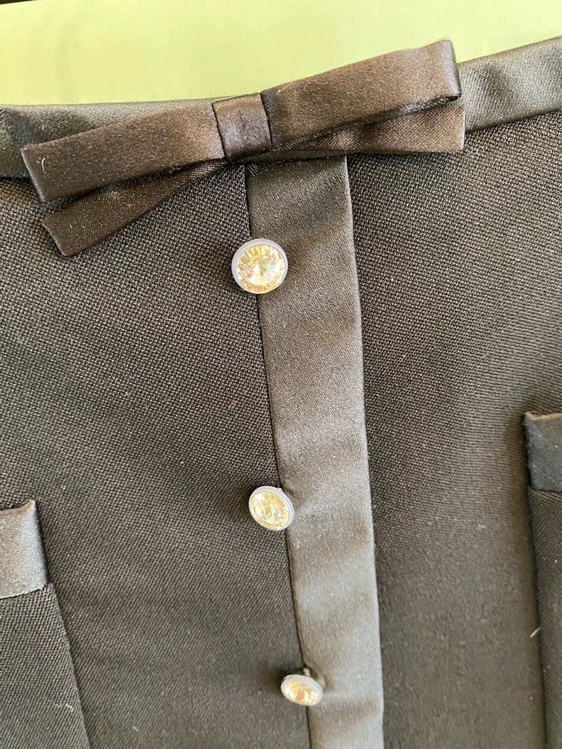 Prada Miumiu Bow Detail A-line Skirt Size 22" - 2 Thumbnail