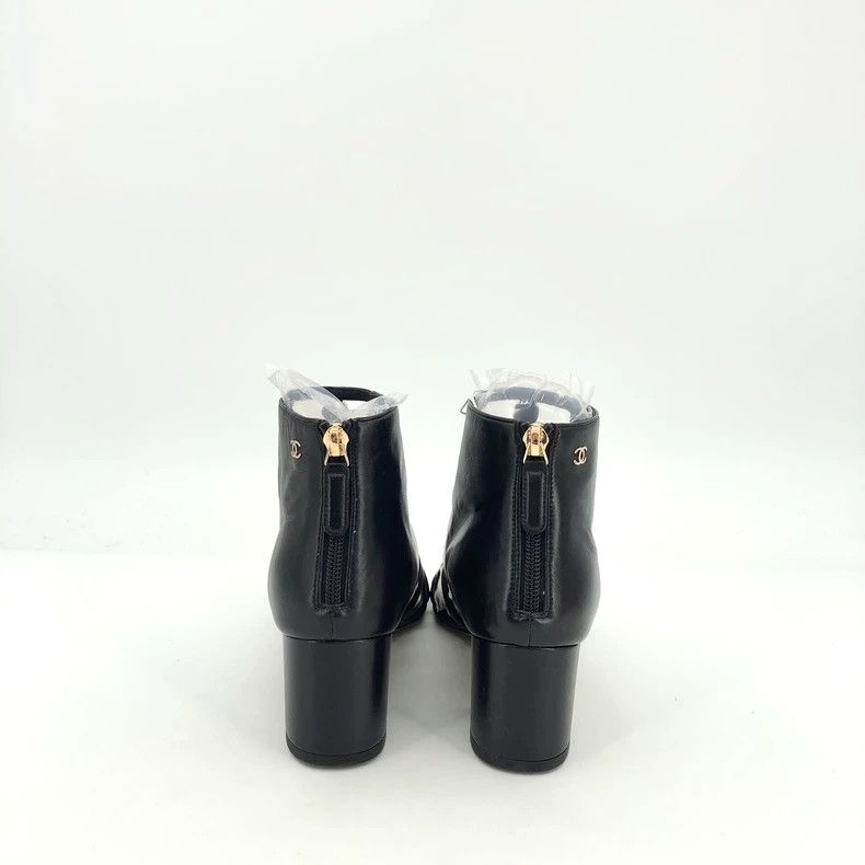 Chanel Chanel Black High Heel Sandals with Pearls Size US 6 / IT 36 - 4 Thumbnail
