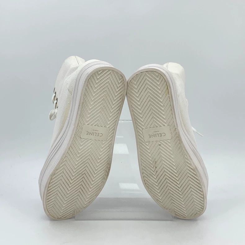 Celine Celine White Logo Thick-Soled Casual Sneakers Size US 4 / IT 34 - 5 Thumbnail