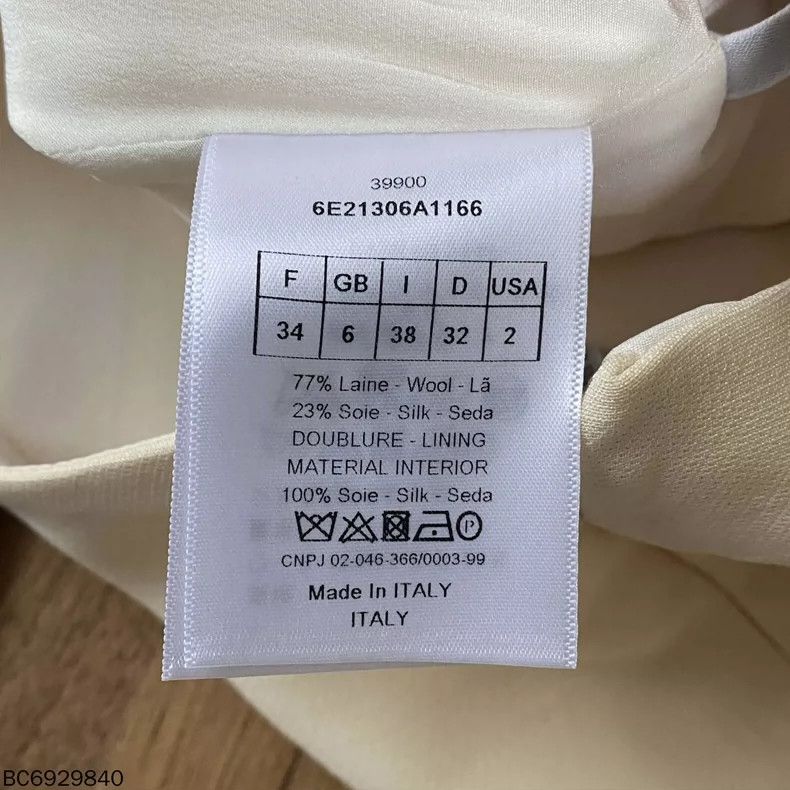 Dior Off-White Petal Hem Skirt by Dior Size 34" / US 12 / IT 48 - 5 Thumbnail