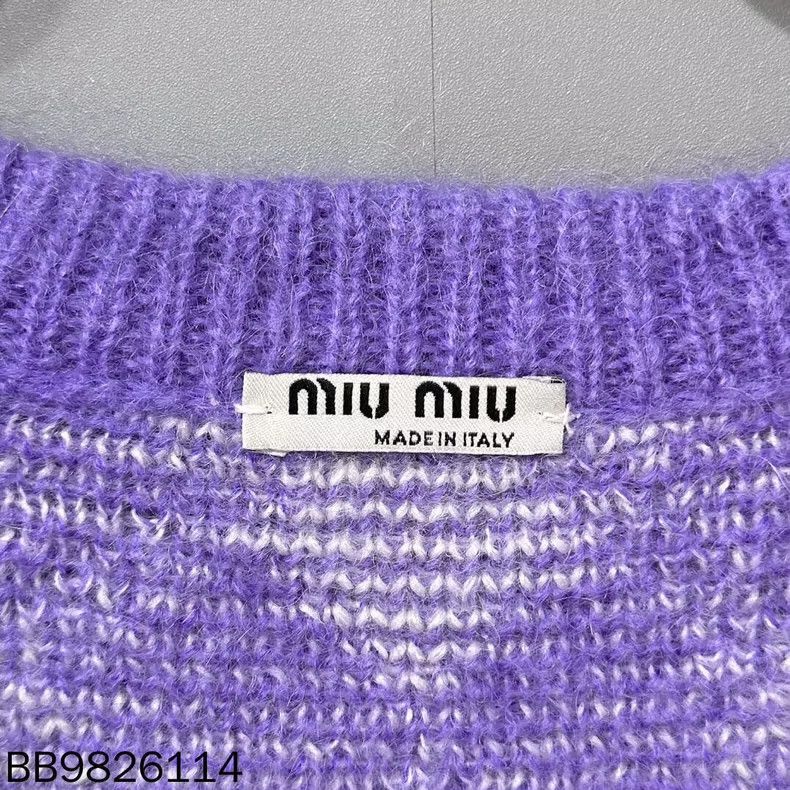 Celine Purple Diamond Knit Cardigan Sweater Size M / US 6-8 / IT 42-44 - 4 Thumbnail