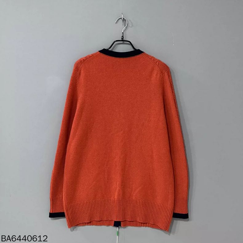 Chanel Orange Cashmere Cardigan by Chanel Size L / US 10 / IT 46 - 3 Thumbnail