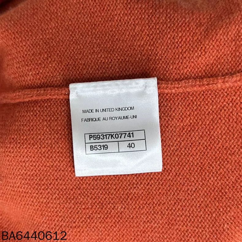 Chanel Orange Cashmere Cardigan by Chanel Size L / US 10 / IT 46 - 6 Thumbnail