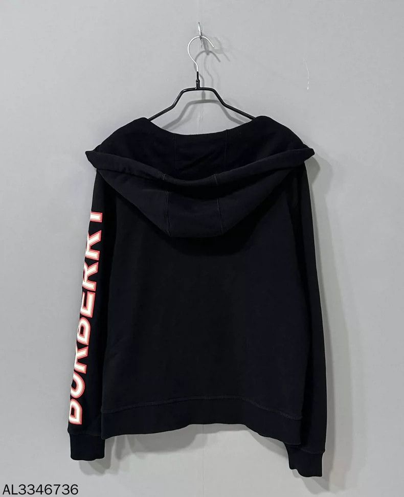 Burberry Black Logo Printed Hooded Jacket Size M / US 6-8 / IT 42-44 - 3 Thumbnail