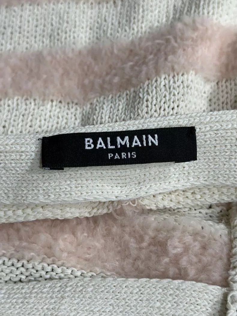 Balmain Striped Knit Skirt by Balmain Size 34" / US 12 / IT 48 - 5 Thumbnail
