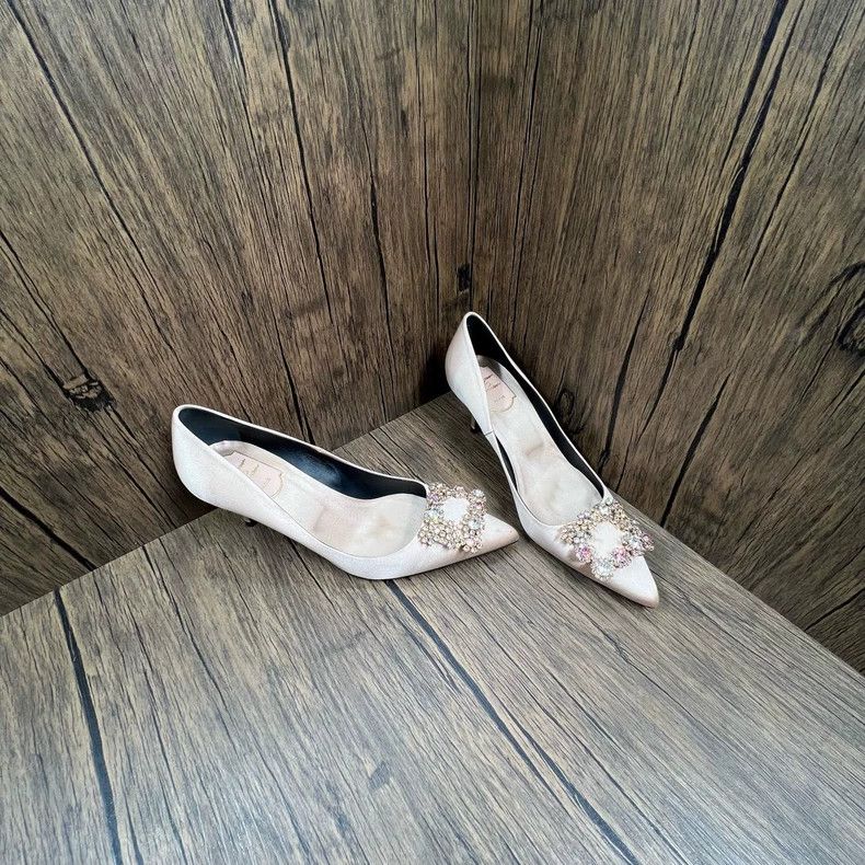 Roger Vivier Roger Vivier Pink Satin High Heels Size 38.5 Size US 8 / IT 38 - 4 Thumbnail