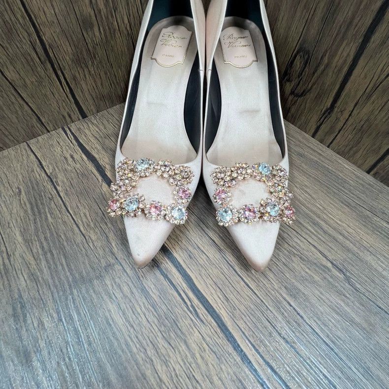 Roger Vivier Roger Vivier Pink Satin High Heels Size 38.5 Size US 8 / IT 38 - 2 Thumbnail