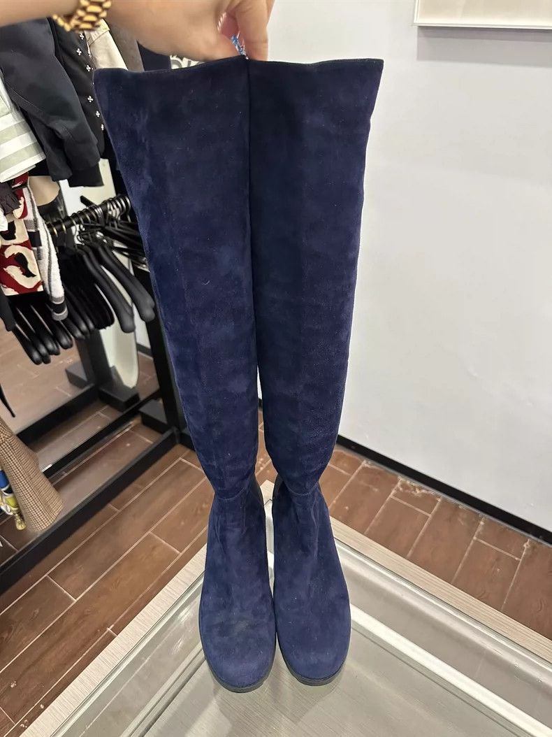Stuart Weitzman Stuart Weitzman Over-the-Knee Suede Boots Size US 6 / IT 36 - 2 Thumbnail