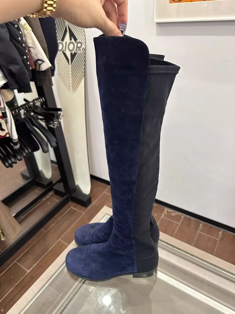 Stuart Weitzman Stuart Weitzman Over-the-Knee Suede Boots Size US 6 / IT 36 - 3 Thumbnail