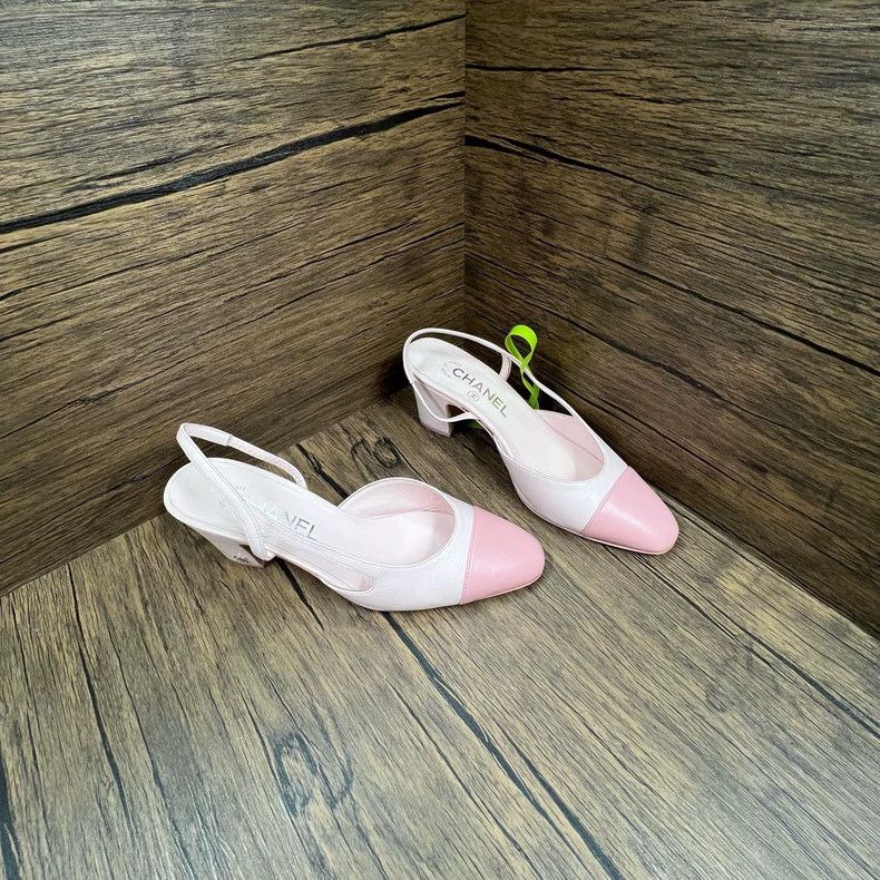 Chanel Chanel Pink Slingback High Heels Size 36.5 Size US 6 / IT 36 - 3 Thumbnail