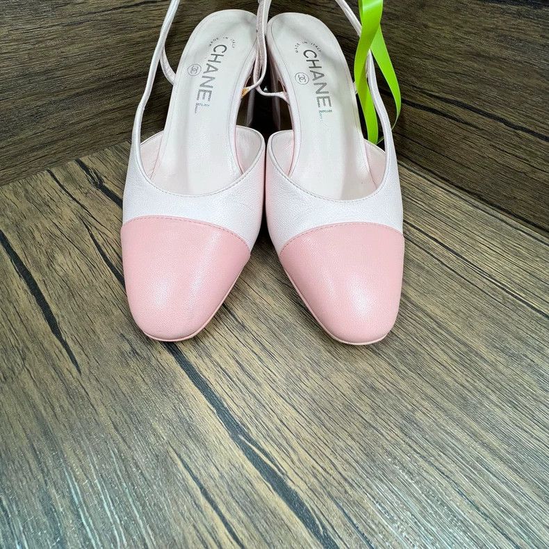 Chanel Chanel Pink Slingback High Heels Size 36.5 Size US 6 / IT 36 - 2 Thumbnail