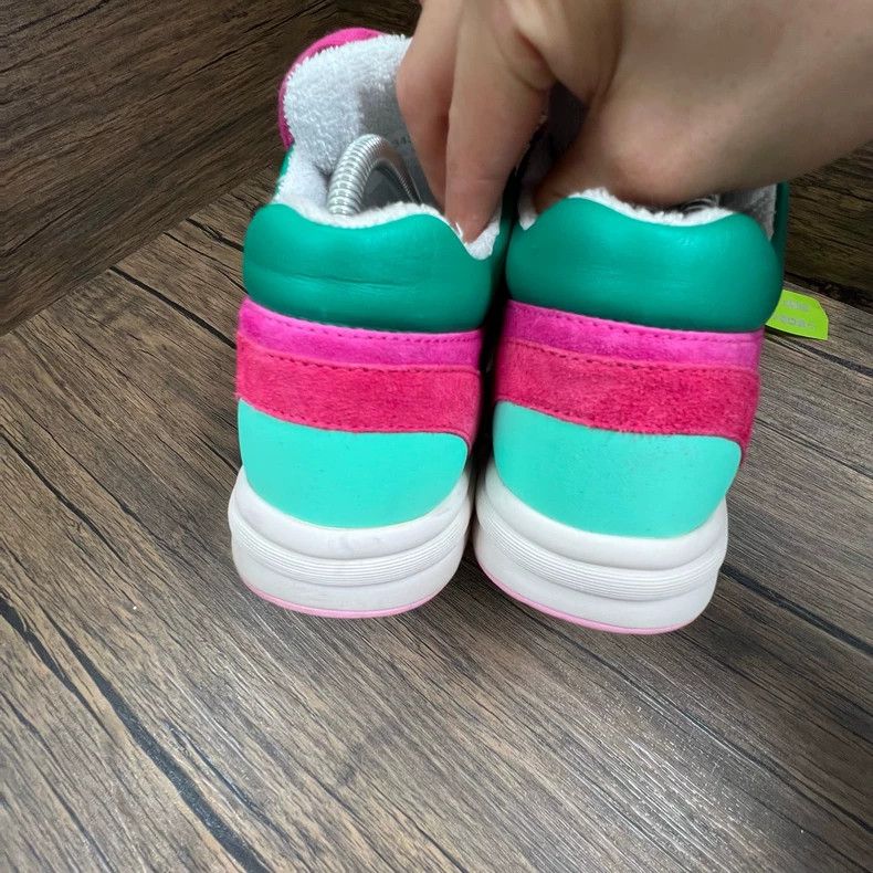 Chanel Chanel Blue Pink Double C Sneakers Size US 7 / IT 37 - 6 Thumbnail
