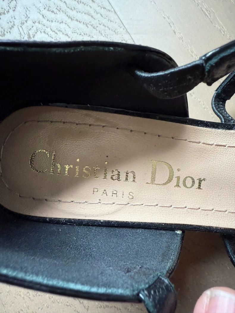 Dior Dior Black High Heels with Logo Plate Size US 4 / IT 34 - 3 Thumbnail