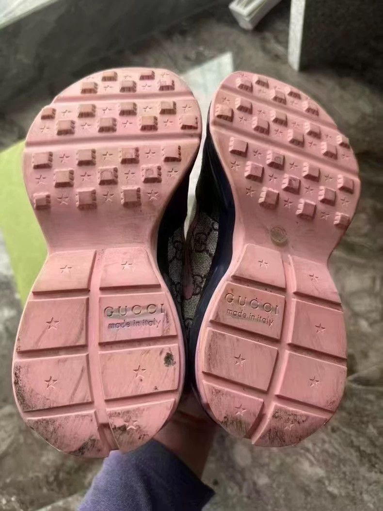 Gucci Gucci Colorful Chunky Logo Sneakers Size US 4 / IT 34 - 4 Thumbnail