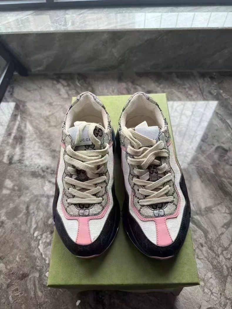 Gucci Gucci Colorful Chunky Logo Sneakers Size US 4 / IT 34 - 2 Thumbnail
