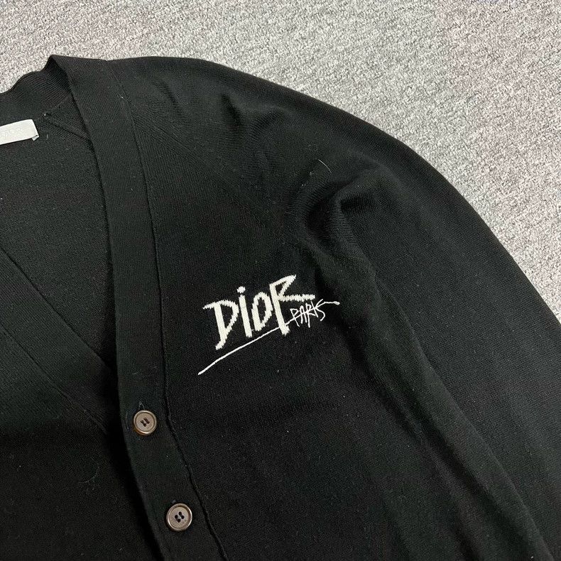 Dior Dior Logo Cashmere Cardigan Size S Size S / US 4 / IT 40 - 4 Thumbnail