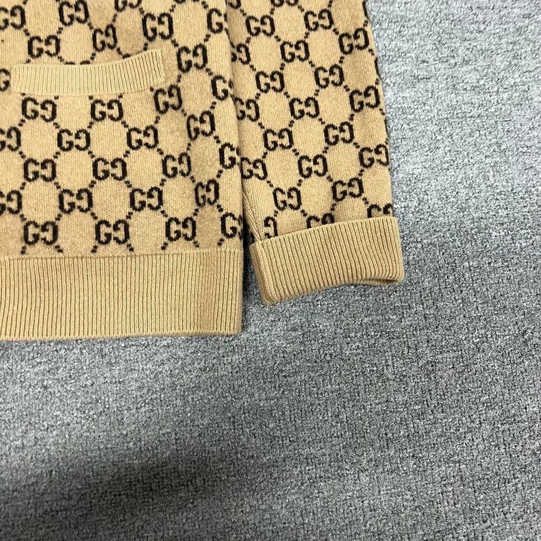Gucci Gucci Monogram Wool Knit Cardigan Size S / US 4 / IT 40 - 4 Thumbnail