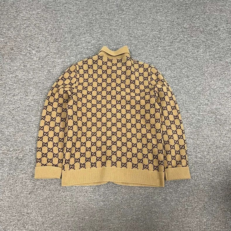Gucci Gucci Monogram Wool Knit Cardigan Size S / US 4 / IT 40 - 2 Thumbnail